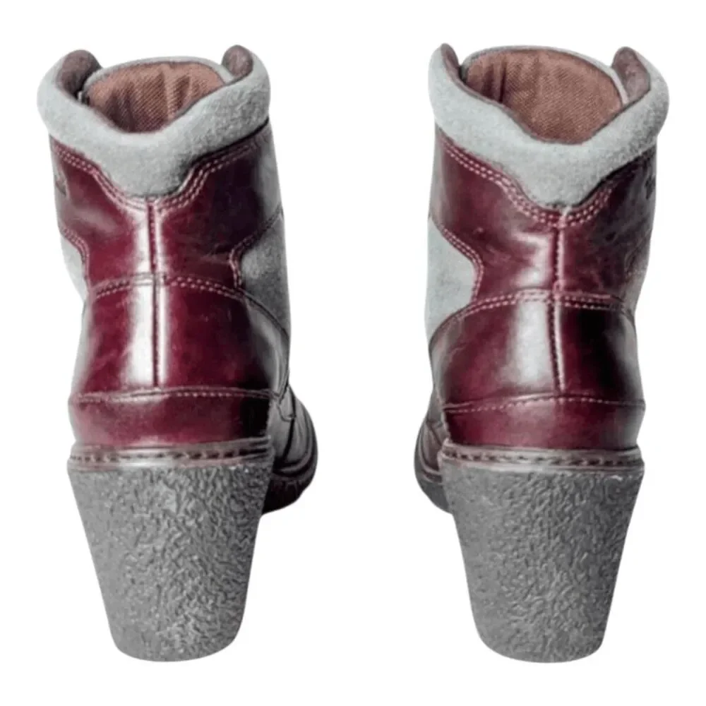 TIMBERLAND Amston Leather Wedge Ankle Boot Size 6.5